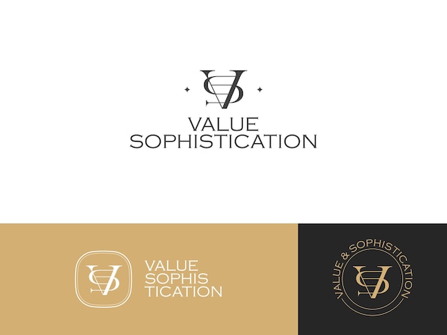 Modello di logo per un'azienda matura e di lusso