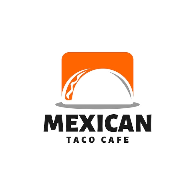 Modello di logo per grafica vettoriale di cibo messicano ristorante taco