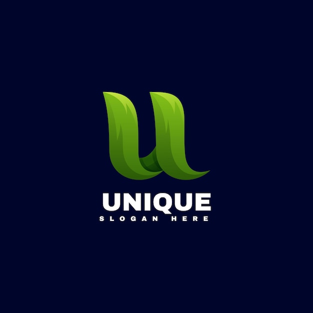 Logo template of Unique Letter U Gradient Colorful Style