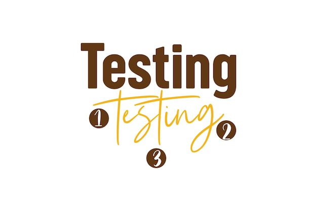 A logo for testing testing and testing
