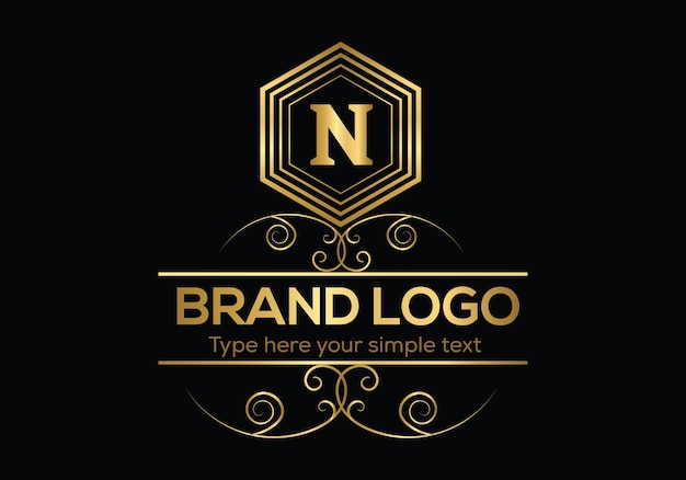 A logo that says n on it