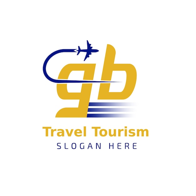 Logo for travel tourism and travel services qb