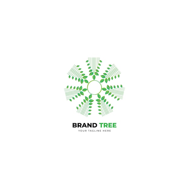 Логотип для бренда деревьев