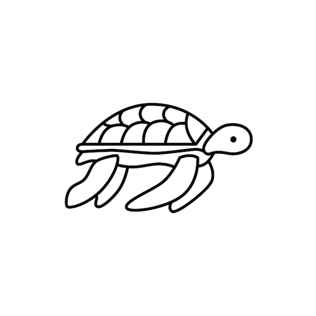 A logo of a turtle