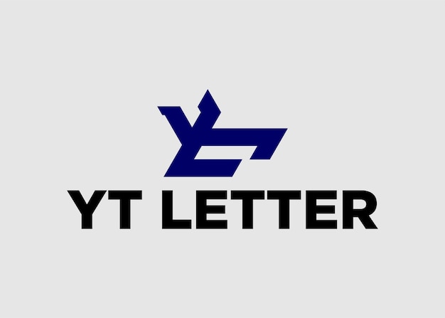 Vector logo ty yt letter company name