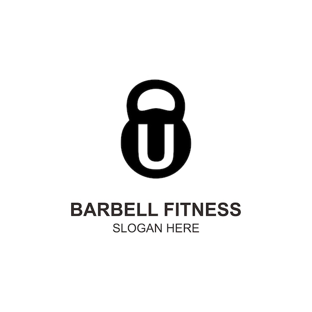 Logo u halter fitness ontwerp