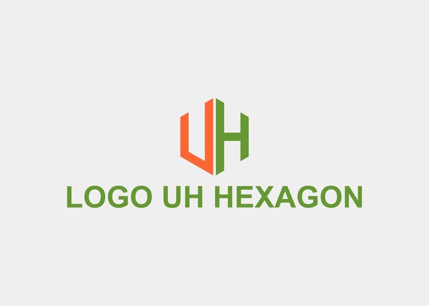 Logo uh brief zeshoek bedrijfsnaam