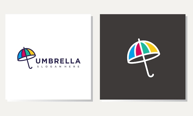 Vector a logo for a umbrella brand