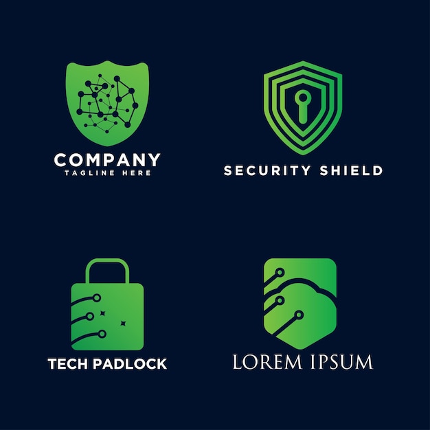 Logo van beveiligingstechnologie