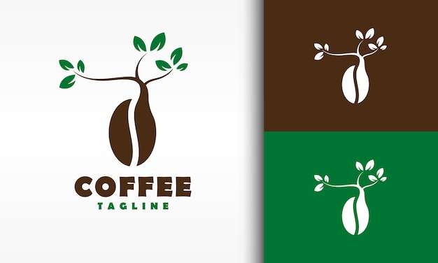 Logo van de aard van de koffieboom