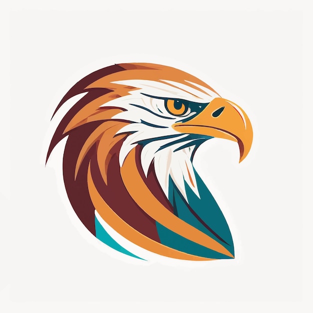 Logo van de adelaar op een witte achtergrond