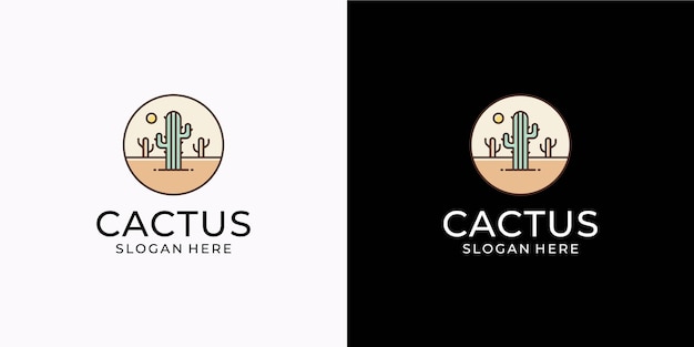 Vector logo van de cactus