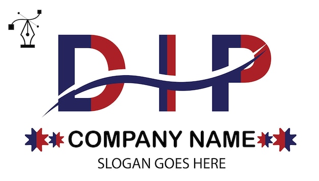 Vector logo van de dip-brief