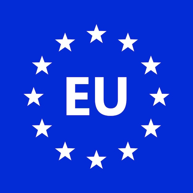 Vector logo van de europese unie vectorillustratie