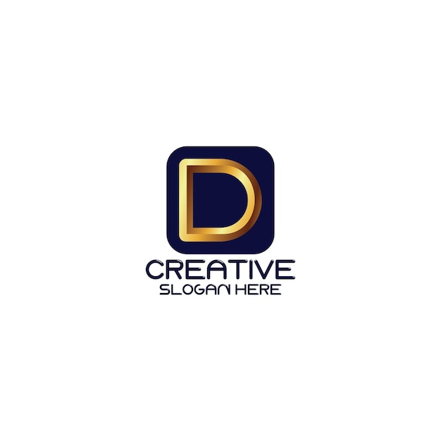Logo van de letter D