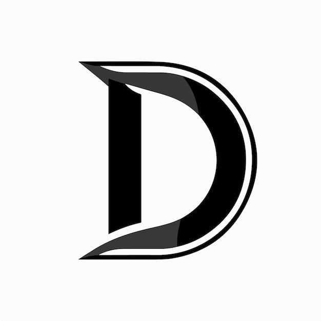 Logo van de letter D