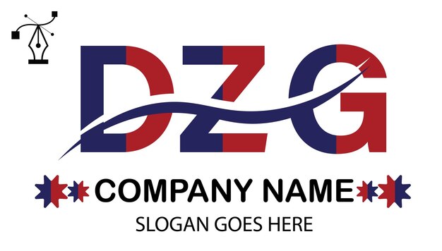 Vector logo van de letter dzg