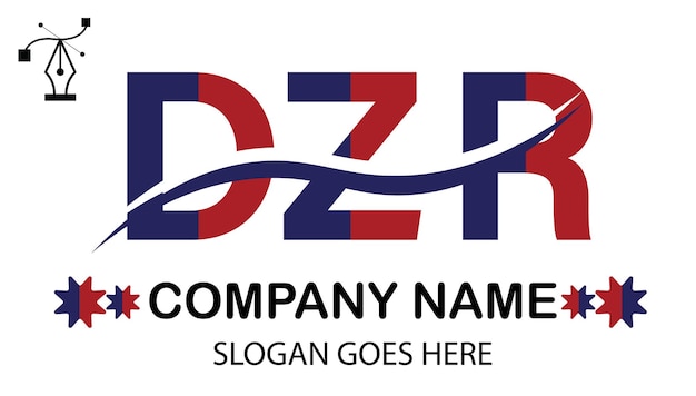 Vector logo van de letter dzr