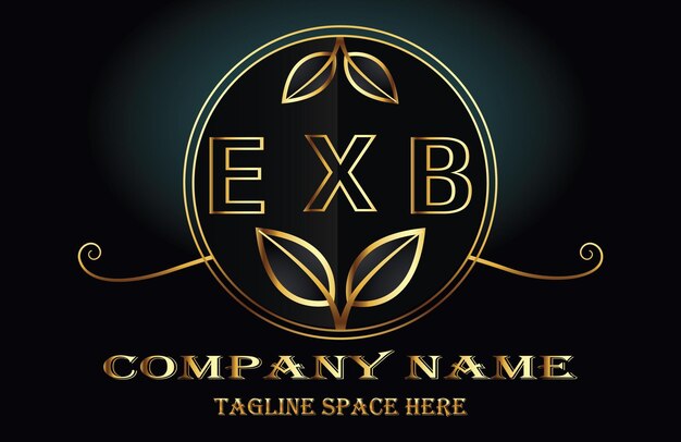 Vector logo van de letter exb