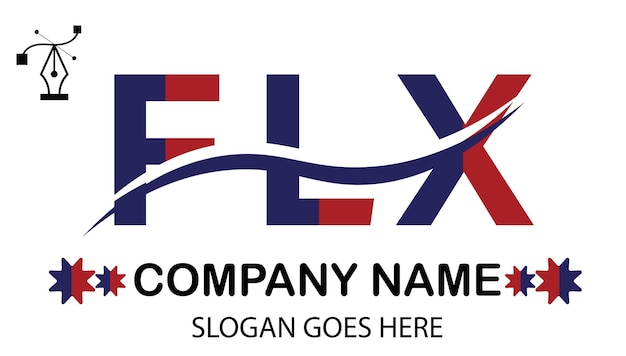 Logo van de letter FLX