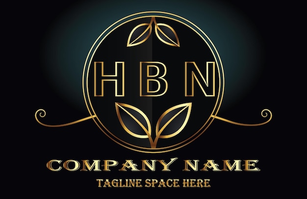 Vector logo van de letter hbn