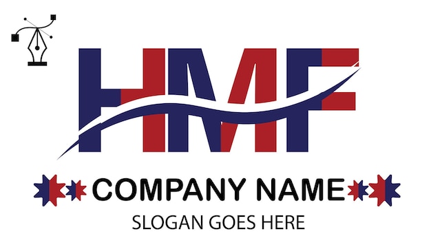 Logo van de letter HMF