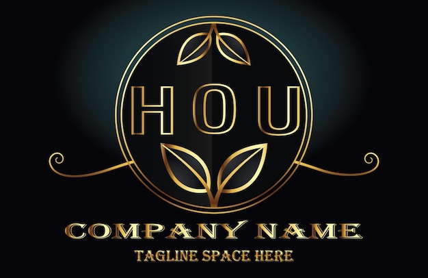 Logo van de letter HOU