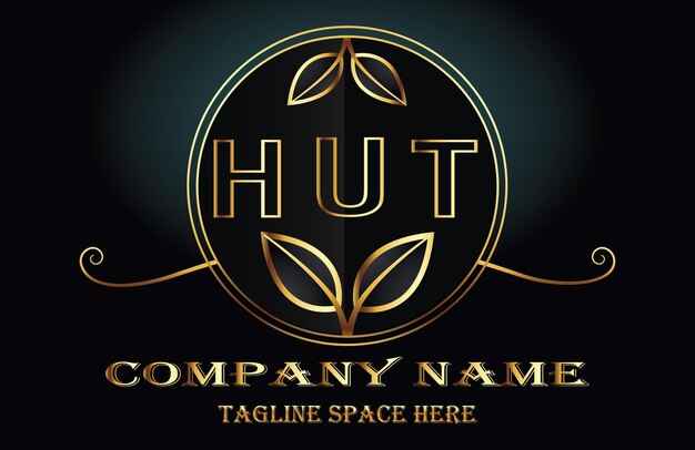 Logo van de letter hut