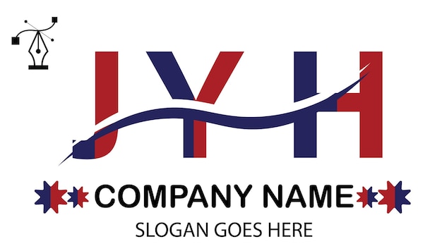 Logo van de letter JYH