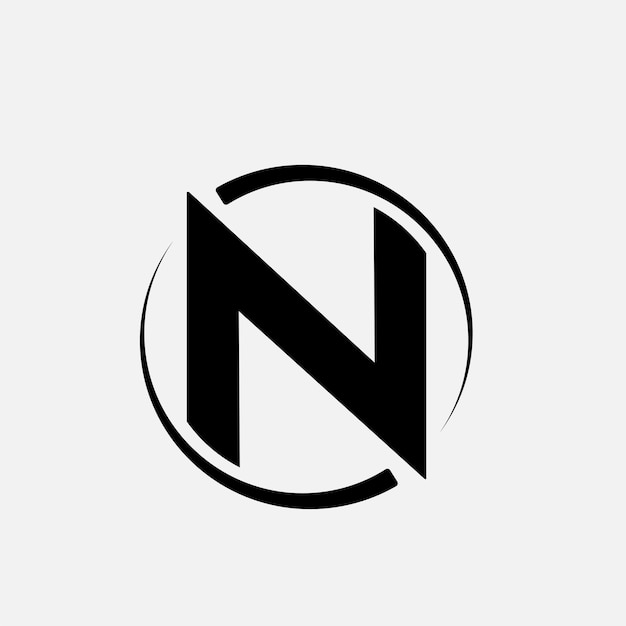 Vector logo van de letter n