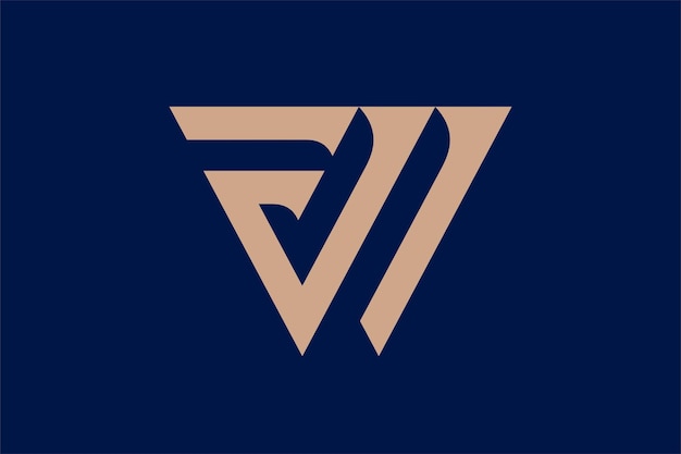 Vector logo van de letter wf