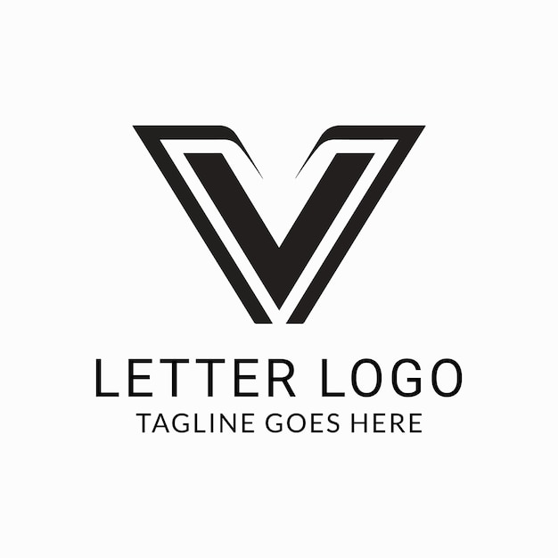 Vector logo van de letter