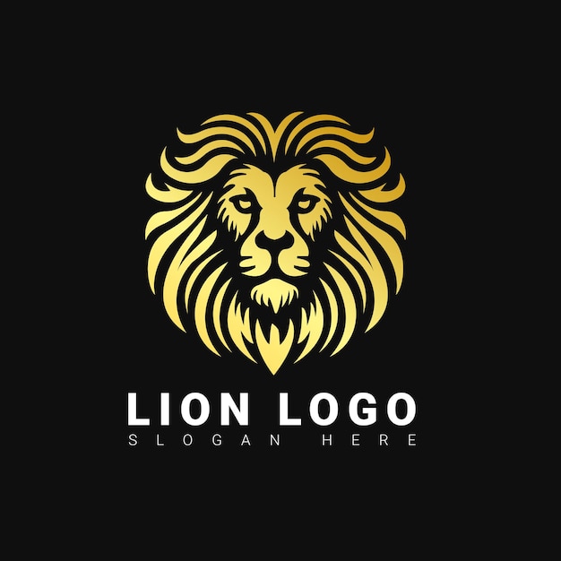 Logo van de luxe leeuw