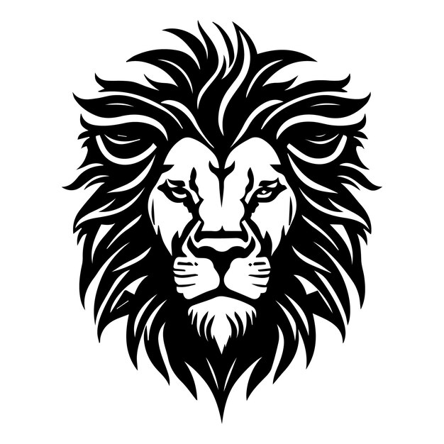 Logo van de mascotte met leeuwenhoofd