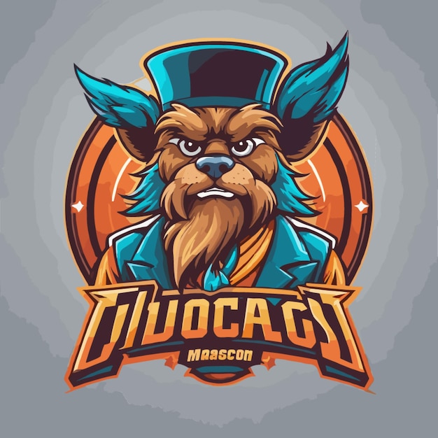 Vector logo van de mascotte