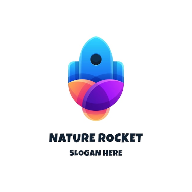 Vector logo van de natuurraket