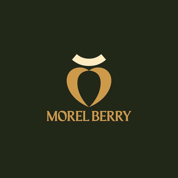 Vector logo van de visuele identiteit morel berry