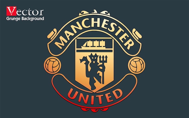 logo van de voetbalclub van manchester verenigd vector manchester verenigd koninkrijk typografie grafisch ontwerp