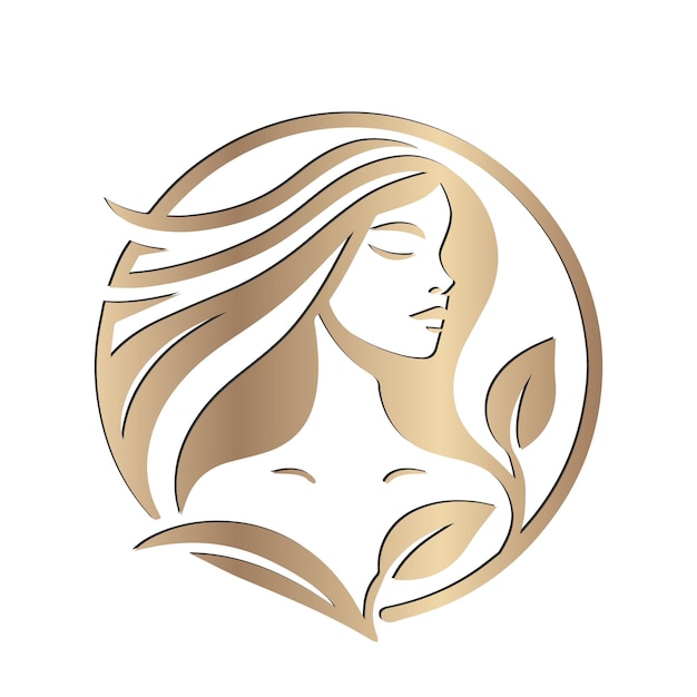 Logo van de vrouwelijke schoonheid