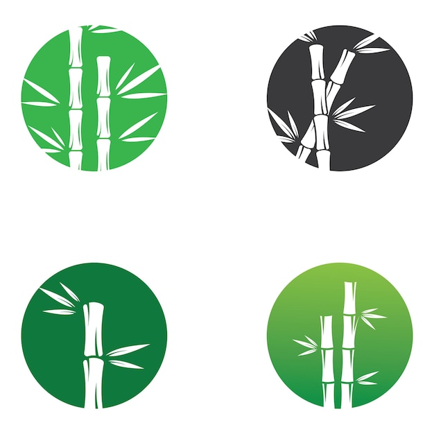 Logo van een bamboeplant of een soort holle plant Met behulp van een modern illustratie zakelijk vectorconceptontwerp