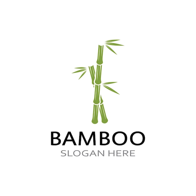 Logo van een bamboeplant of een soort holle plant Met behulp van een modern illustratie zakelijk vectorconceptontwerp