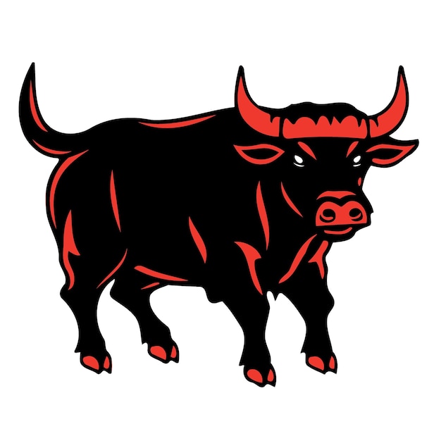 Logo van een gehoornde stier