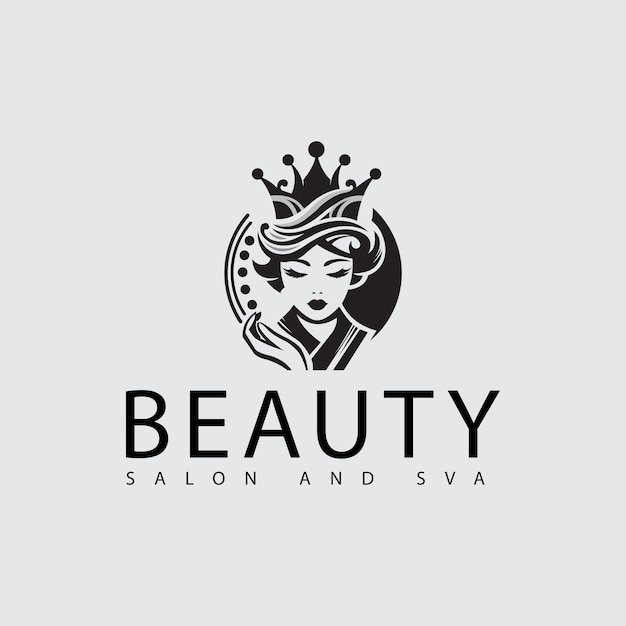 Vector logo van een schoonheidssalon en een spa