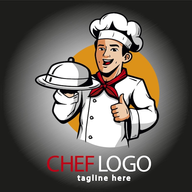 Logo van gedetailleerde pizza met voedsel en anderen