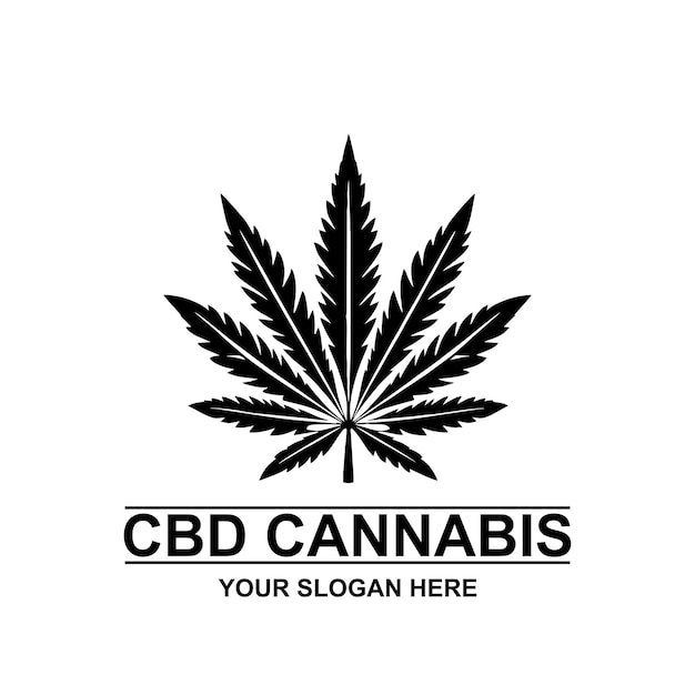 Logo van het cannabisblad CBD