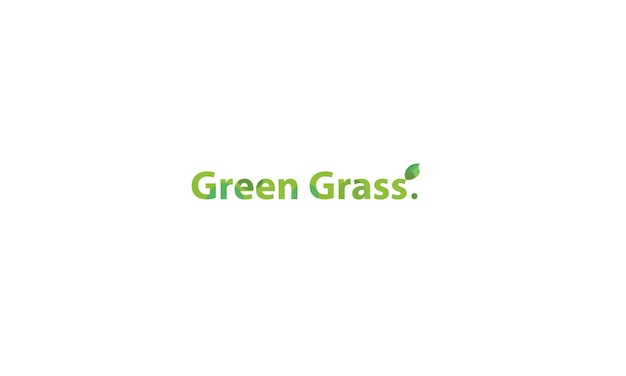 Vector logo van het groene gras