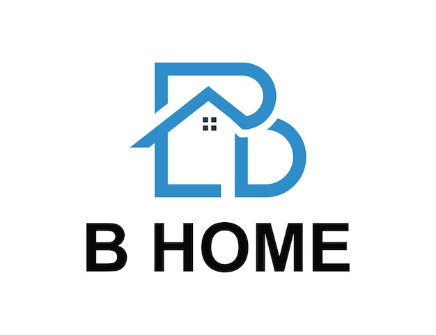 Vector logo van het letterhuis b