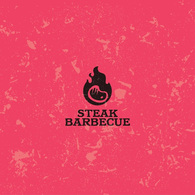 Logo van het merk barbecue steak