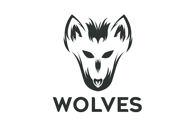 Vector logo van wolf