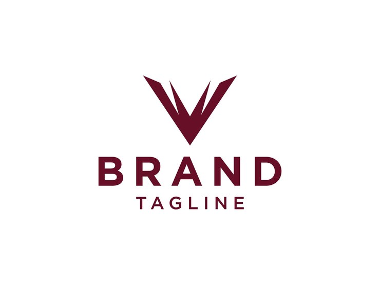 Logo Vector Abstract Initial Letter V. Flat Vector Logo Design Template Element.